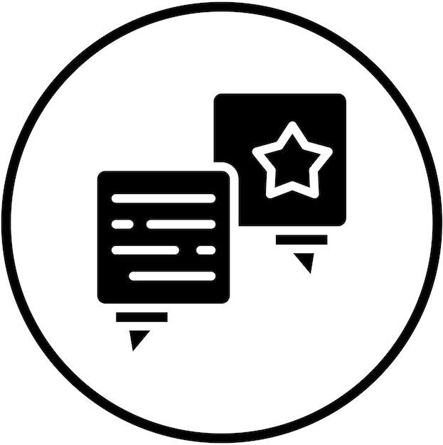 Estilo del icono de retroalimentación del diseño vectorial