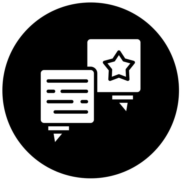 Estilo del icono de retroalimentación del diseño vectorial