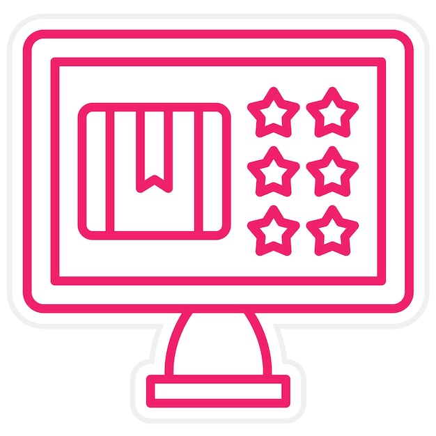 Estilo del icono de retroalimentación del diseño vectorial