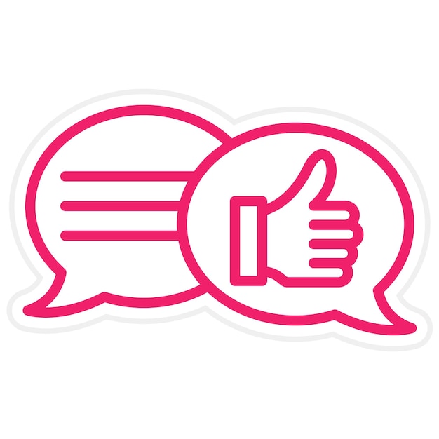 Estilo del icono de retroalimentación del diseño vectorial