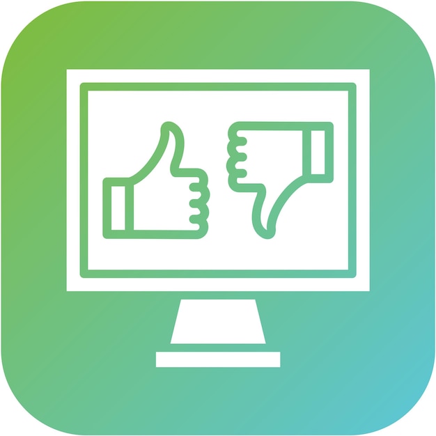Estilo del icono de retroalimentación del diseño vectorial