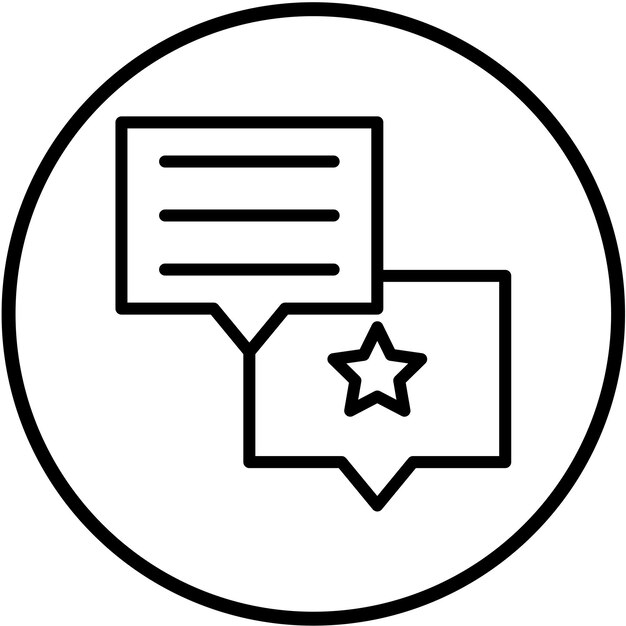 Estilo del icono de retroalimentación del diseño vectorial