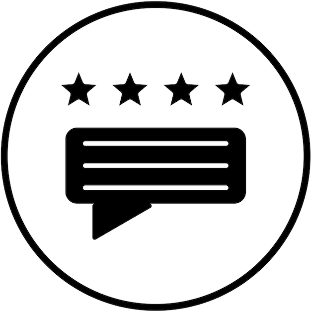 Estilo del icono de retroalimentación del diseño vectorial