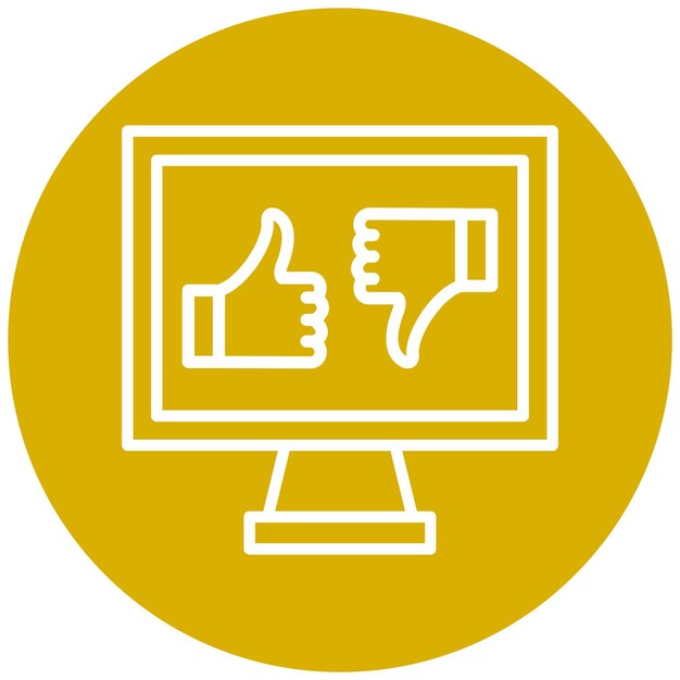 Estilo del icono de retroalimentación del diseño vectorial