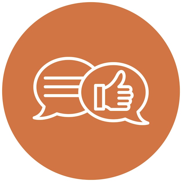 Estilo del icono de retroalimentación del diseño vectorial