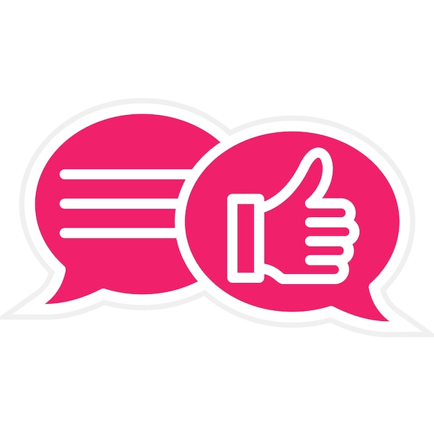 Estilo del icono de retroalimentación del diseño vectorial