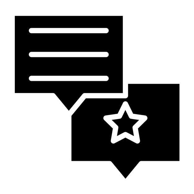 Estilo del icono de retroalimentación del diseño vectorial