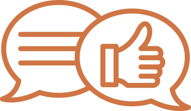 Estilo del icono de retroalimentación del diseño vectorial
