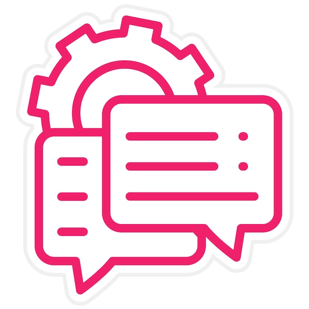 Estilo del icono de retroalimentación del servicio de diseño vectorial