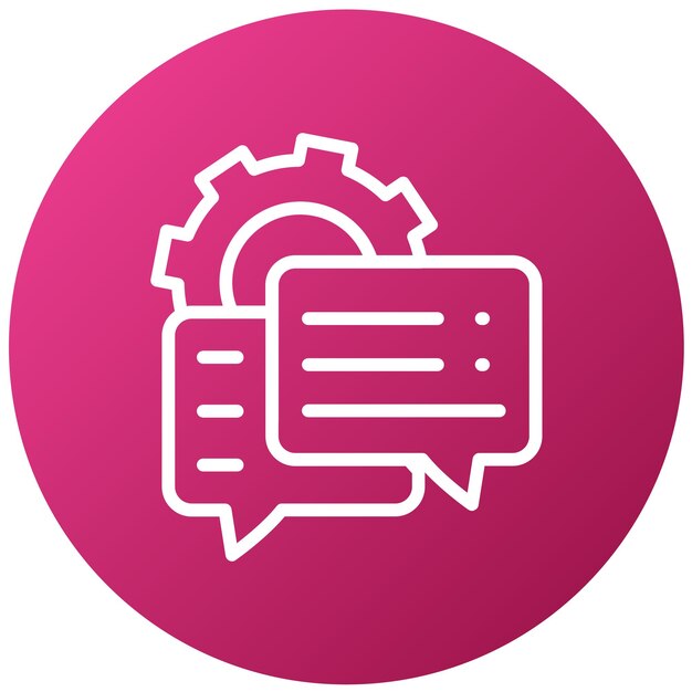 Estilo del icono de retroalimentación del servicio de diseño vectorial