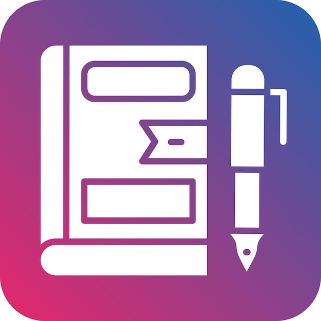 Estilo de icono de la revista de diseño vectorial