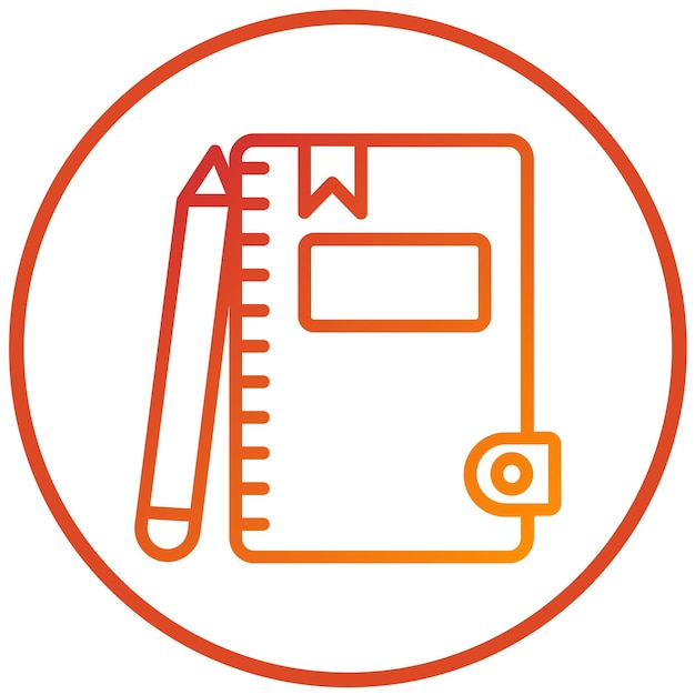 Estilo de icono de la revista de diseño vectorial