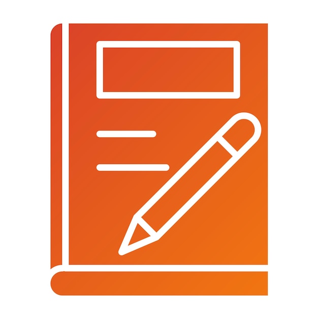 Estilo de icono de la revista de diseño vectorial