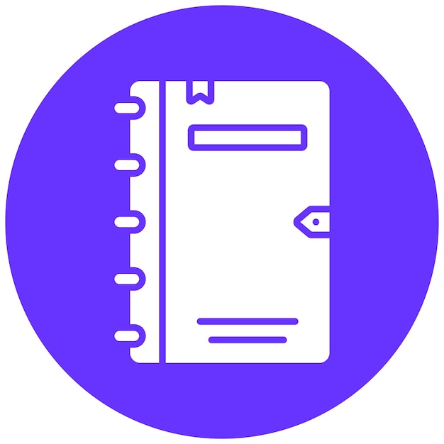 Estilo de icono de la revista de diseño vectorial
