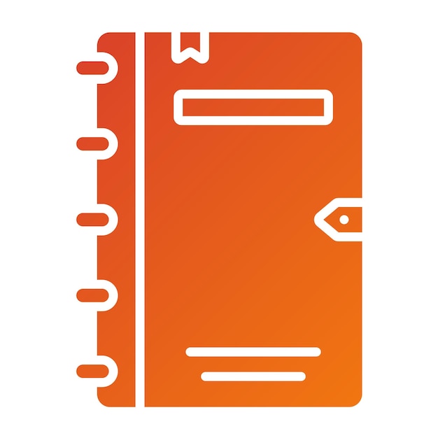 Estilo de icono de la revista de diseño vectorial