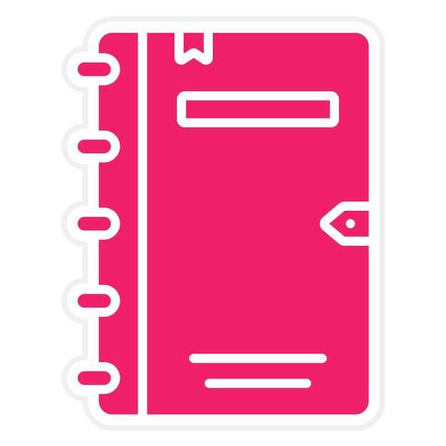 Estilo de icono de la revista de diseño vectorial