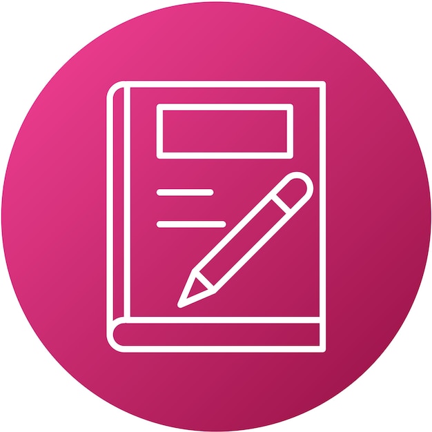 Estilo de icono de la revista de diseño vectorial