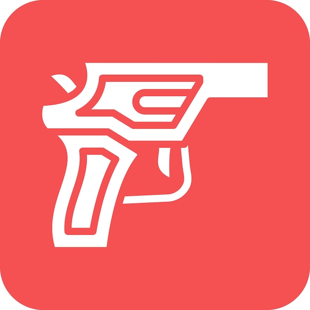 Estilo del icono del revólver