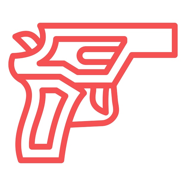 Estilo del icono del revólver