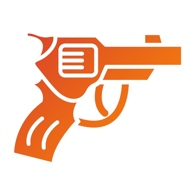 Estilo del icono del revólver