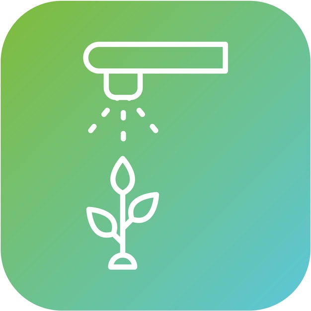 Estilo del icono de riego de diseño vectorial