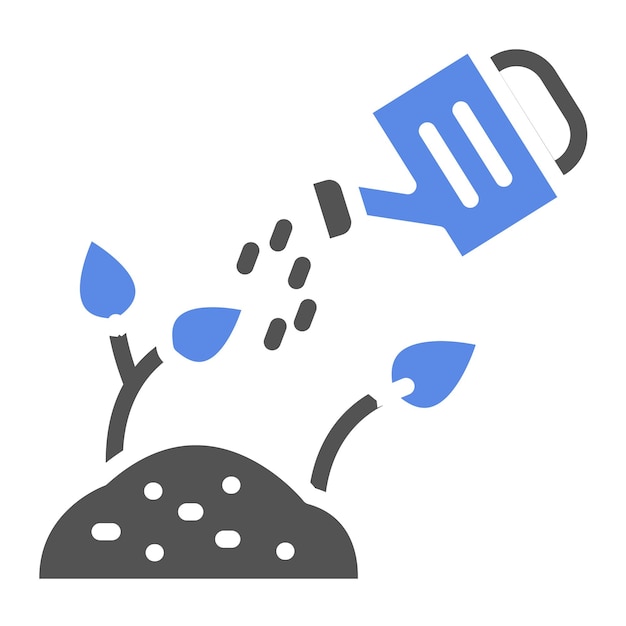 Estilo del icono de riego de diseño vectorial