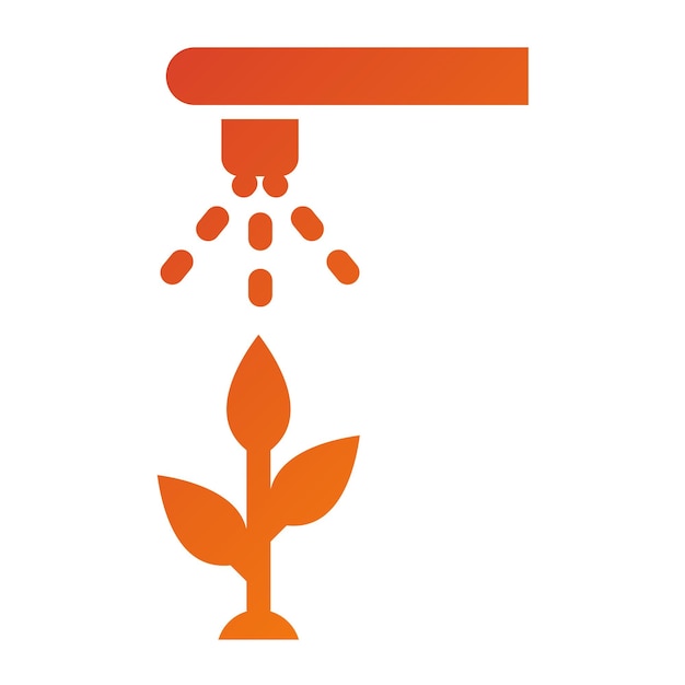 Estilo del icono de riego de diseño vectorial