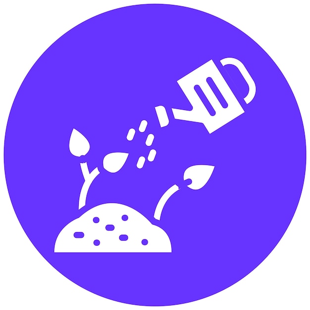Estilo del icono de riego de diseño vectorial