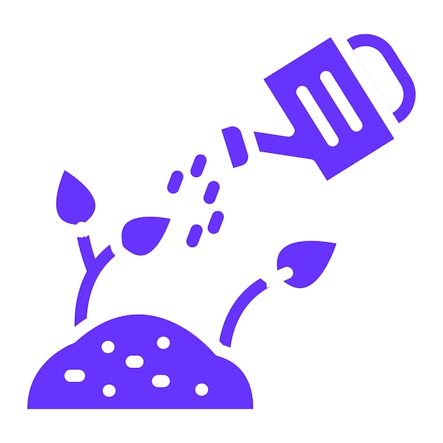 Estilo del icono de riego de diseño vectorial
