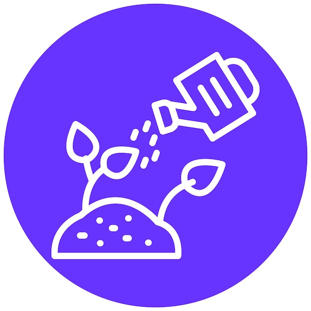 Estilo del icono de riego de diseño vectorial