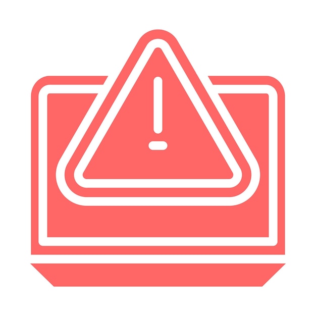 Estilo de icono de riesgo cibernético de diseño vectorial