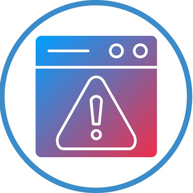 Estilo del icono de riesgo de diseño vectorial