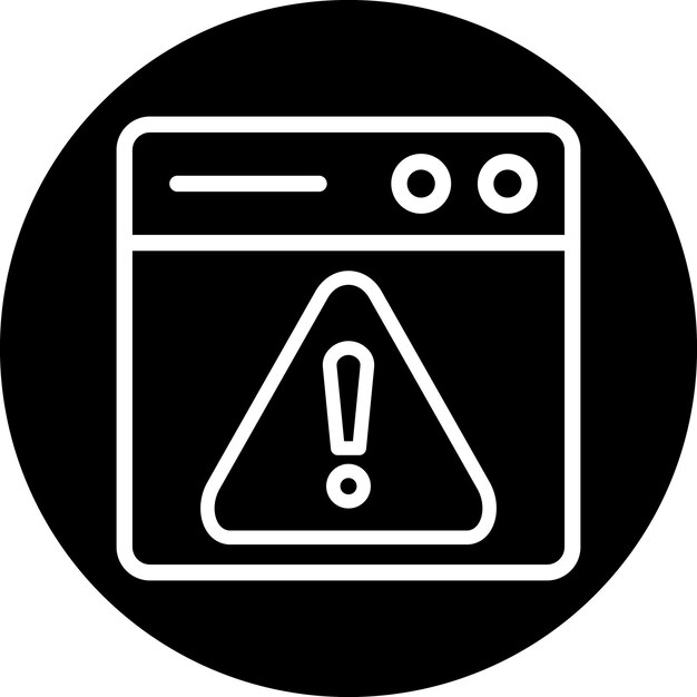 Estilo del icono de riesgo de diseño vectorial