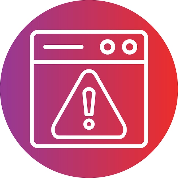 Estilo del icono de riesgo de diseño vectorial
