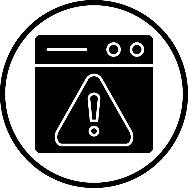 Estilo del icono de riesgo de diseño vectorial
