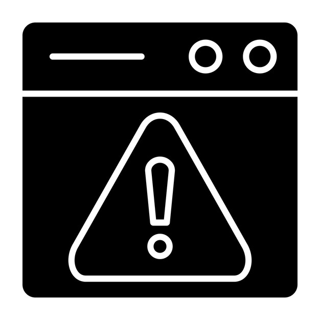 Estilo del icono de riesgo de diseño vectorial