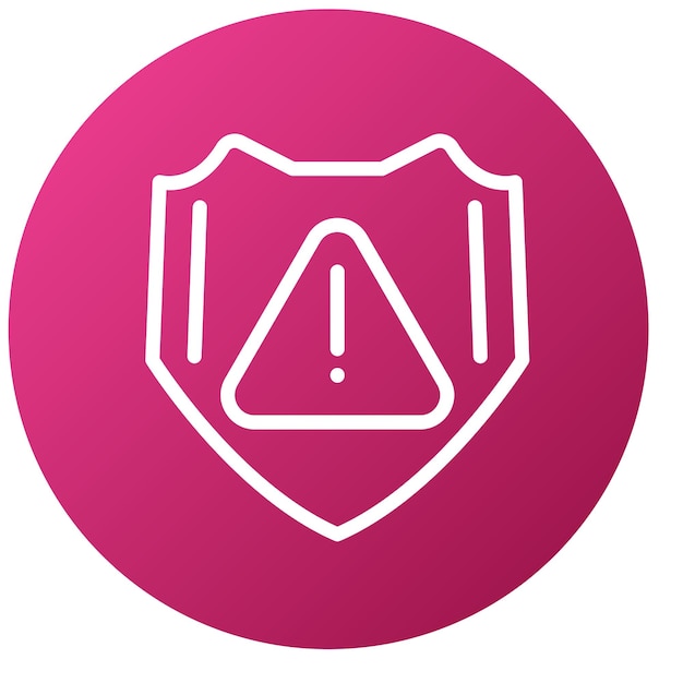 Estilo del icono de riesgo de diseño vectorial