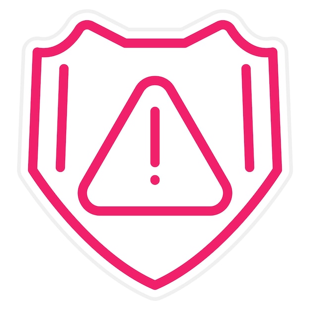 Estilo del icono de riesgo de diseño vectorial