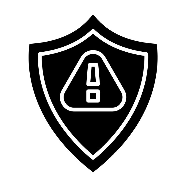 Estilo del icono de riesgo de diseño vectorial