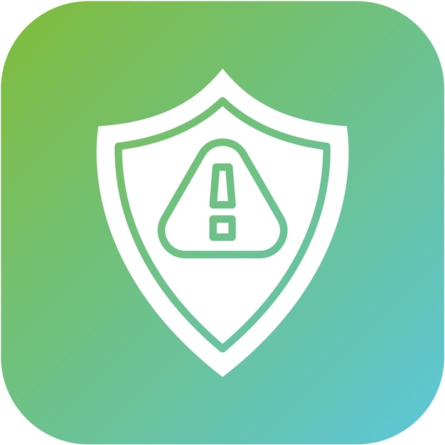 Estilo del icono de riesgo de diseño vectorial