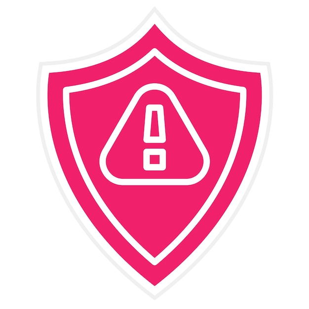 Estilo del icono de riesgo de diseño vectorial