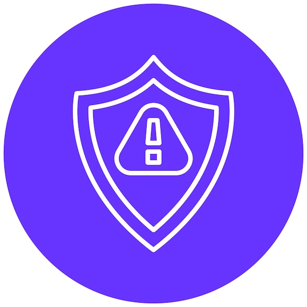 Estilo del icono de riesgo de diseño vectorial