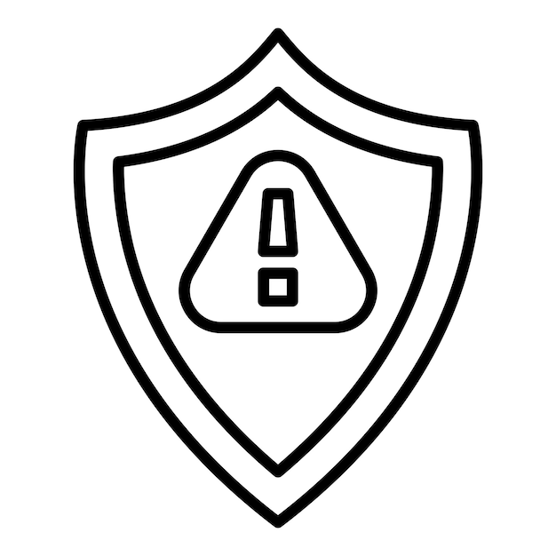Estilo del icono de riesgo de diseño vectorial