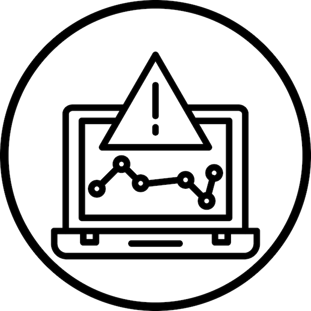 Estilo del icono de riesgo empresarial