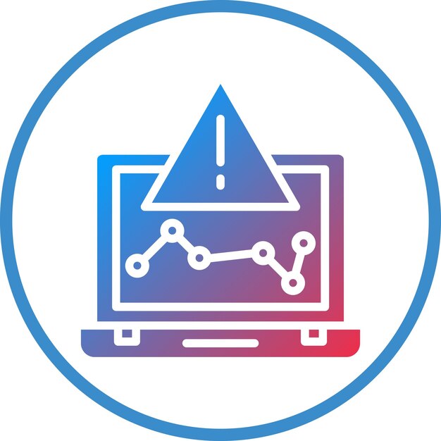 Estilo del icono de riesgo empresarial