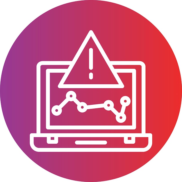 Estilo del icono de riesgo empresarial