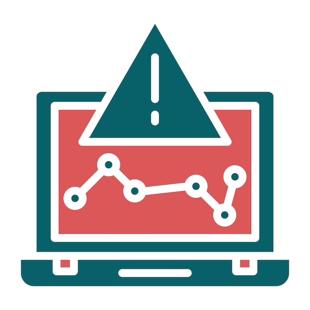 Estilo del icono de riesgo empresarial