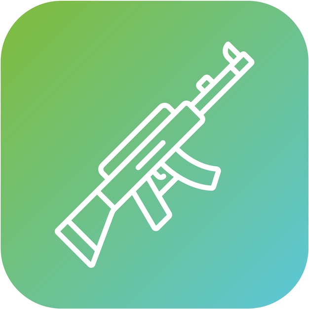 Estilo del icono del rifle de asalto