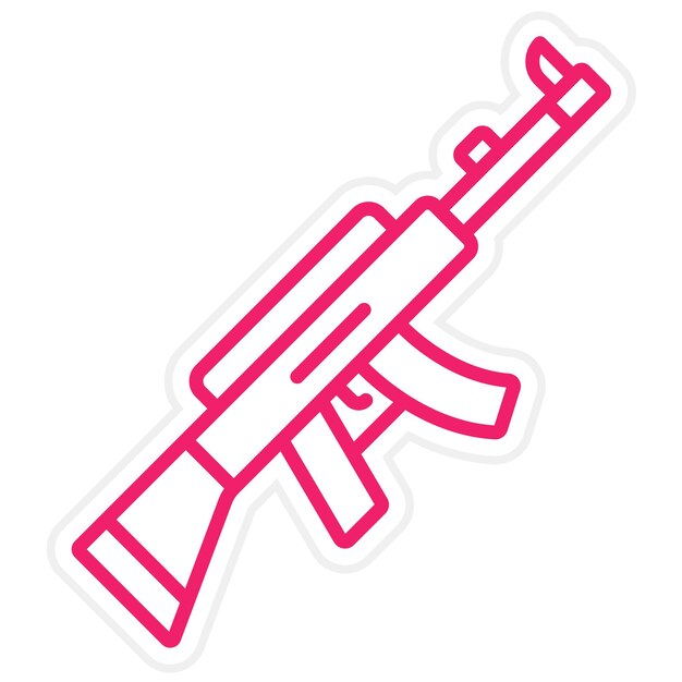Estilo del icono del rifle de asalto