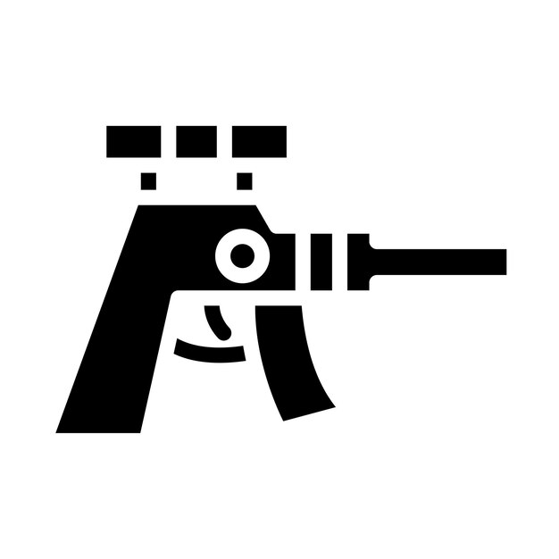 Estilo del icono del rifle de francotirador